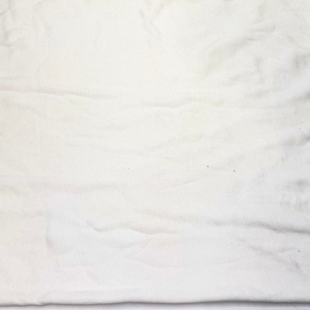 Relief From The Heat - Tubular Rib Knit Cotton Blend Knit - White - 0.9M Bundle - True Deadstock fabric Fabric by private - Sustainable Textile | FABCYCLE
