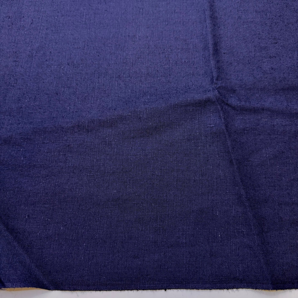 Reminiscing - Linen Woven - Navy - 2.5M Bundle - True Deadstock fabric Fabric by private - Sustainable Textile | FABCYCLE