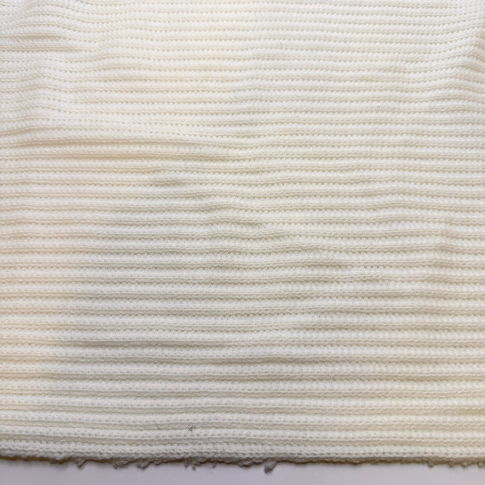 Renewable Energy Outpaced Coal - Polyester Blend Knit - Cream - 1.7M Bundle - True Deadstock fabric Fabric by private - Sustainable Textile | FABCYCLE