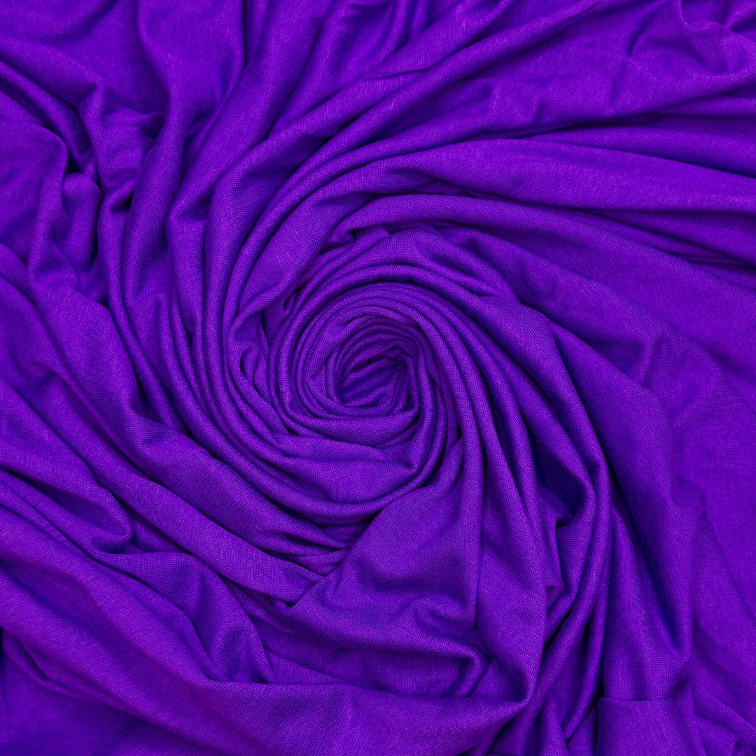 Renewable Energy - Rib Knit Bamboo/Cotton Knit - Purple - 2M Bundle - True Deadstock fabric Fabric by private - Sustainable Textile | FABCYCLE