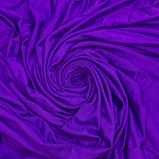 Renewable Energy - Rib Knit Bamboo/Cotton Knit - Purple - 2M Bundle - True Deadstock fabric Fabric by private - Sustainable Textile | FABCYCLE