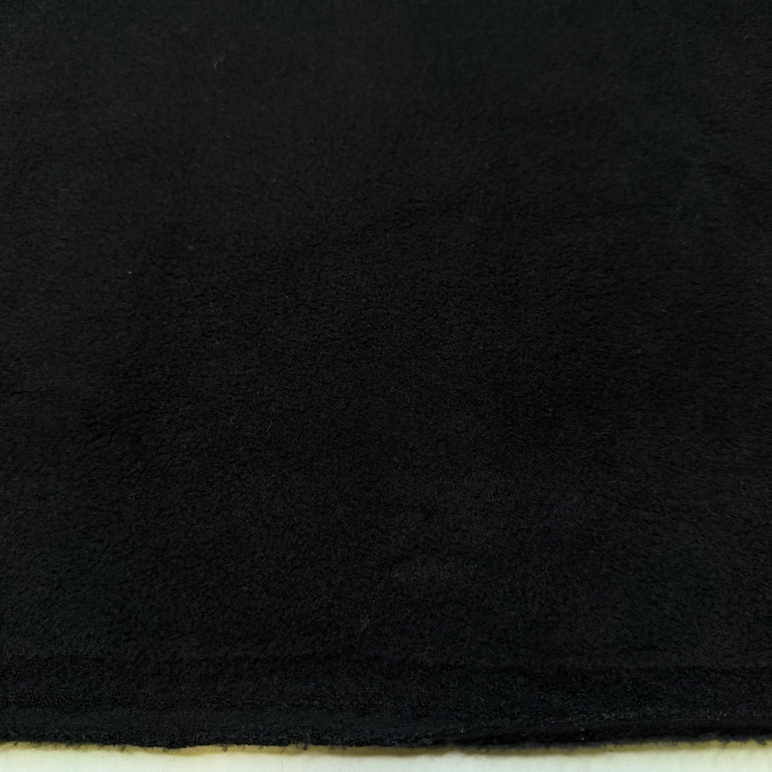 Renewing Our Vows - Fleece Polyester Blend Knit - Black - 0.85M Bundle - True Deadstock fabric Fabric by private - Sustainable Textile | FABCYCLE