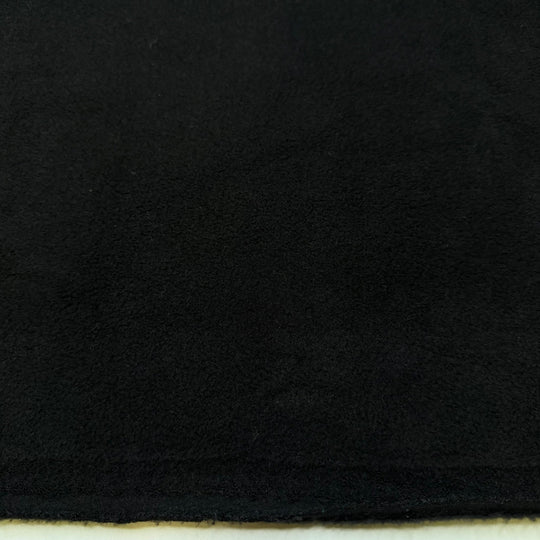 Renewing Our Vows - Fleece Polyester Blend Knit - Black - 0.85M Bundle - True Deadstock fabric Fabric by private - Sustainable Textile | FABCYCLE