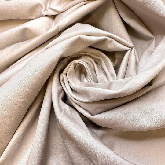Repainting The Living Room - Cotton Blend Woven - Light Grey/Beige - 1.3M Bundle - True Deadstock fabric Fabric by private - Sustainable Textile | FABCYCLE