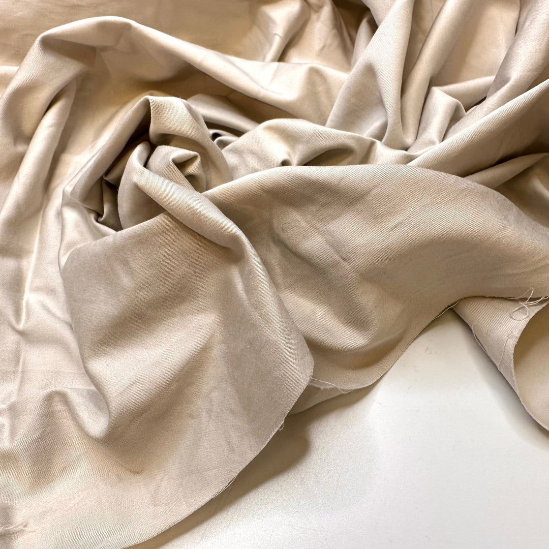 Repainting The Living Room - Cotton Blend Woven - Light Grey/Beige - 1.3M Bundle - True Deadstock fabric Fabric by private - Sustainable Textile | FABCYCLE