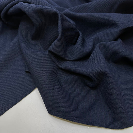 Repairing The Tent - Wool Woven - Navy - 0.95M Bundle - True Deadstock fabric Fabric by private - Sustainable Textile | FABCYCLE