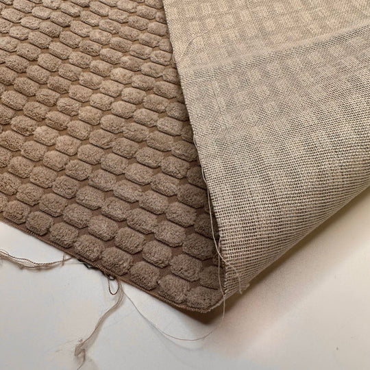 Repaving The Driveway - Polyester Blend Woven - Light Grey Geometric - Bundles - True Deadstock fabric Fabric by private - Sustainable Textile | FABCYCLE