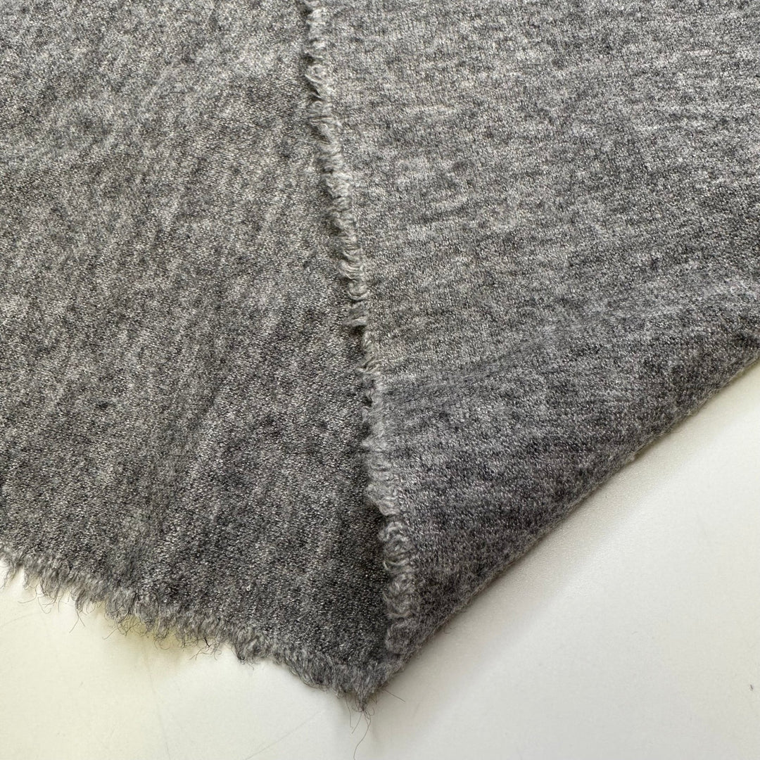 Reserving A Camp Site - Natural Blend Knit - Grey - 2M Bundle - True Deadstock fabric Fabric by private - Sustainable Textile | FABCYCLE
