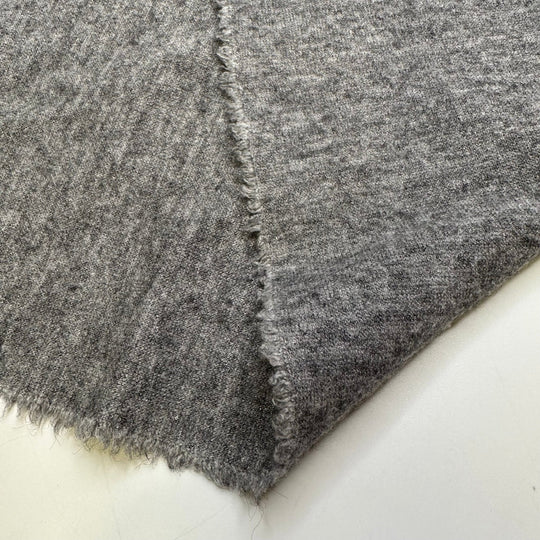 Reserving A Camp Site - Natural Blend Knit - Grey - 2M Bundle - True Deadstock fabric Fabric by private - Sustainable Textile | FABCYCLE