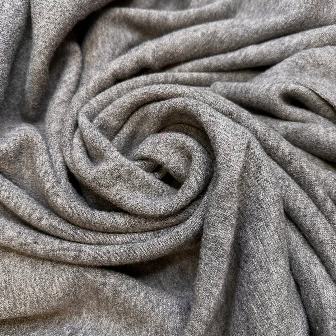 Reserving A Camp Site - Natural Blend Knit - Grey - 2M Bundle - True Deadstock fabric Fabric by private - Sustainable Textile | FABCYCLE