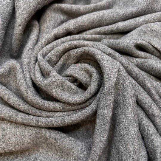 Reserving A Camp Site - Natural Blend Knit - Grey - 2M Bundle - True Deadstock fabric Fabric by private - Sustainable Textile | FABCYCLE