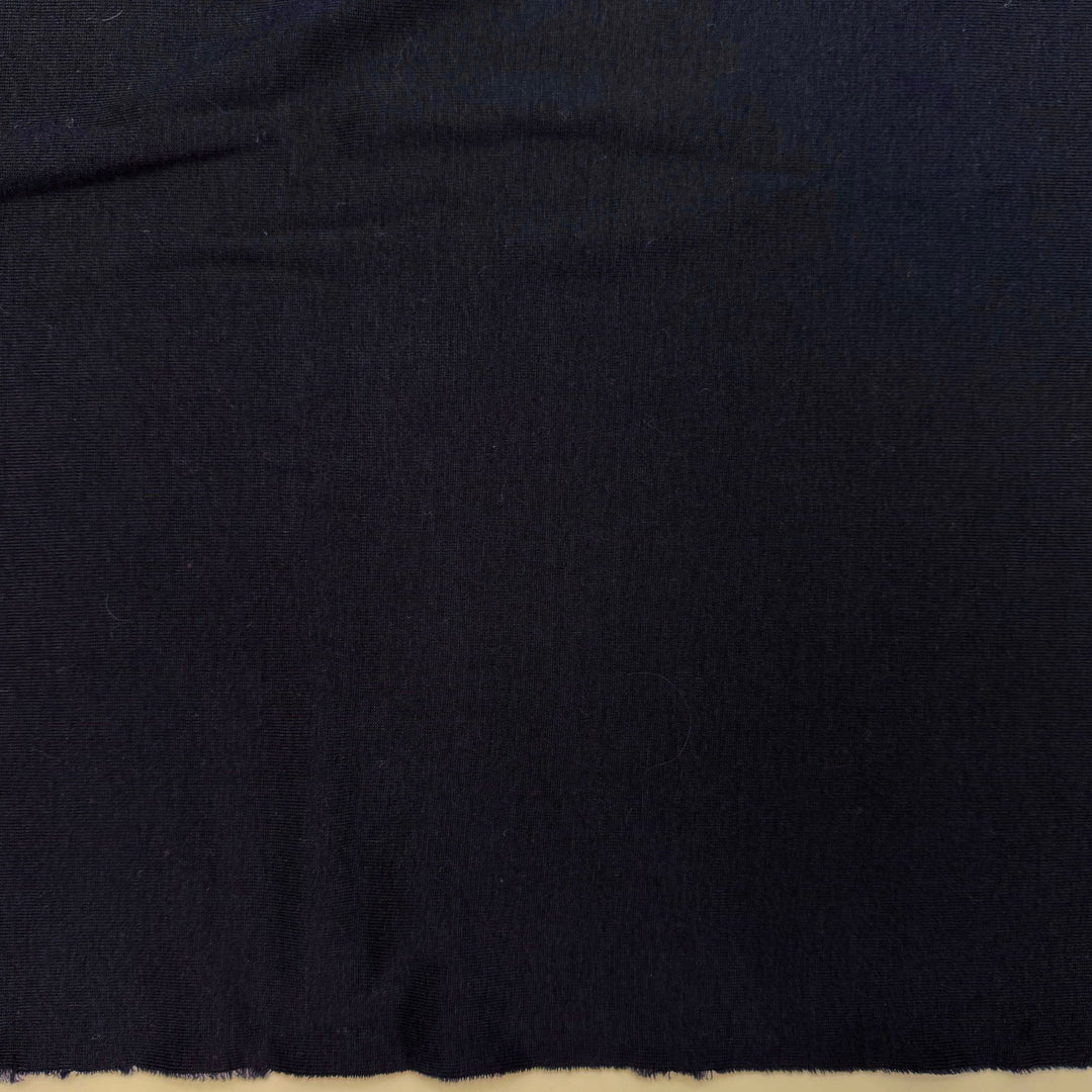 Reserving A Campsite - Rib Knit Rayon Blend Knit - Dark Navy - 2M Bundle - True Deadstock fabric Fabric by private - Sustainable Textile | FABCYCLE