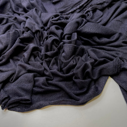 Restful Sleep - Rayon/Cotton Knit - Dark Grey - 2.5M Bundle - True Deadstock fabric Fabric by private - Sustainable Textile | FABCYCLE