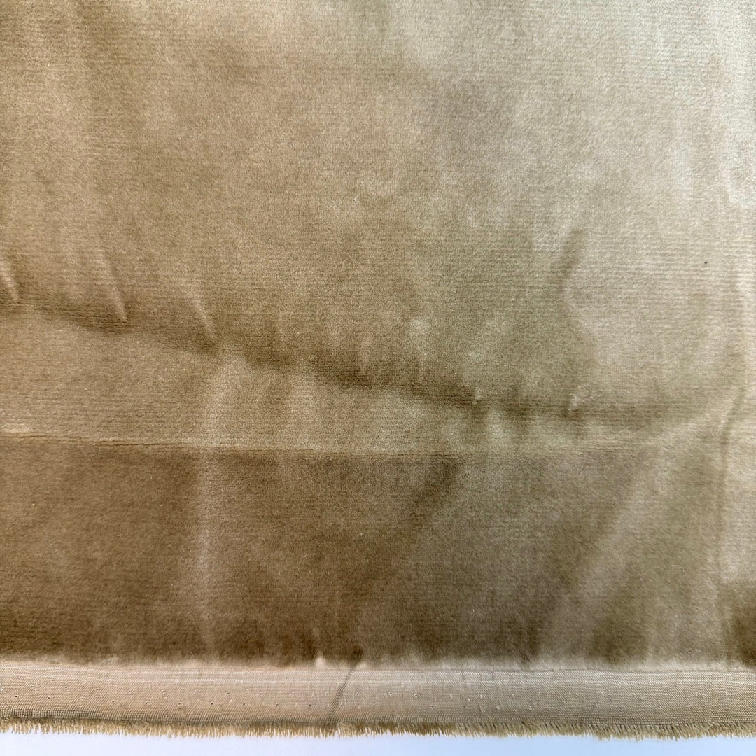 Rewinding The VCR - Vintage Velvet Cotton Woven - Dark Beige - 1.8M Bundle - True Deadstock fabric Fabric by private - Sustainable Textile | FABCYCLE