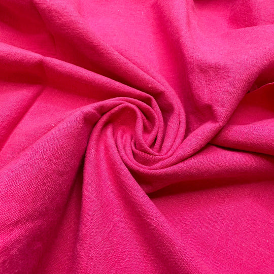 Rhubarb Pie - Linen Blend Woven - Pink - 3.25M Bundle - True Deadstock fabric Fabric by private - Sustainable Textile | FABCYCLE