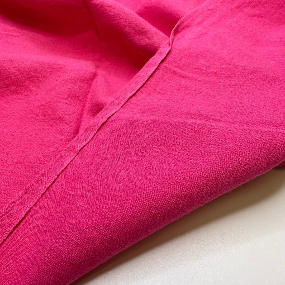 Rhubarb Pie - Linen Blend Woven - Pink - 3.25M Bundle - True Deadstock fabric Fabric by private - Sustainable Textile | FABCYCLE