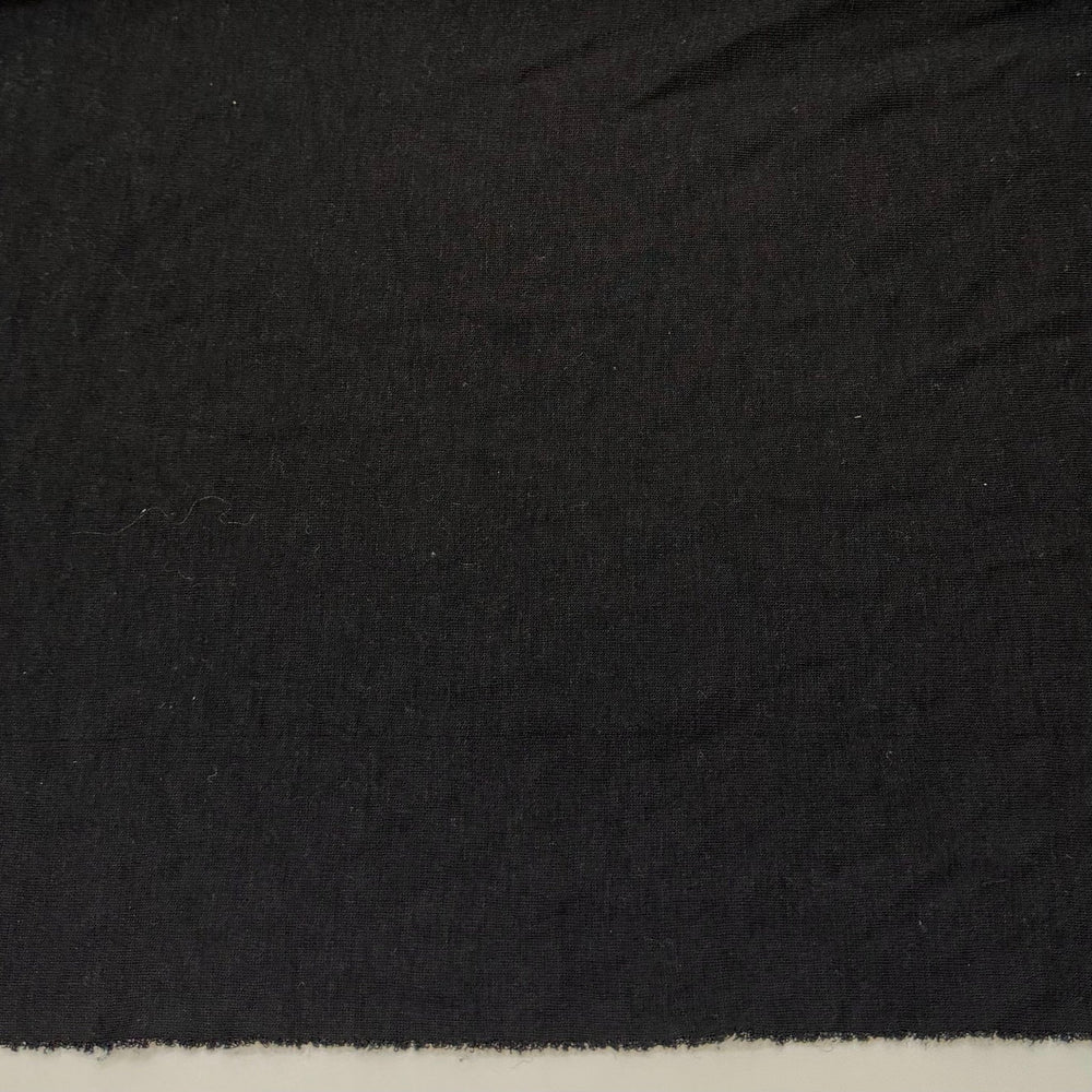 Ribbing Has Opinions - Rib Knit Wool Blend Knit - Black - 1.35M Bundle - True Deadstock fabric Fabric by private - Sustainable Textile | FABCYCLE
