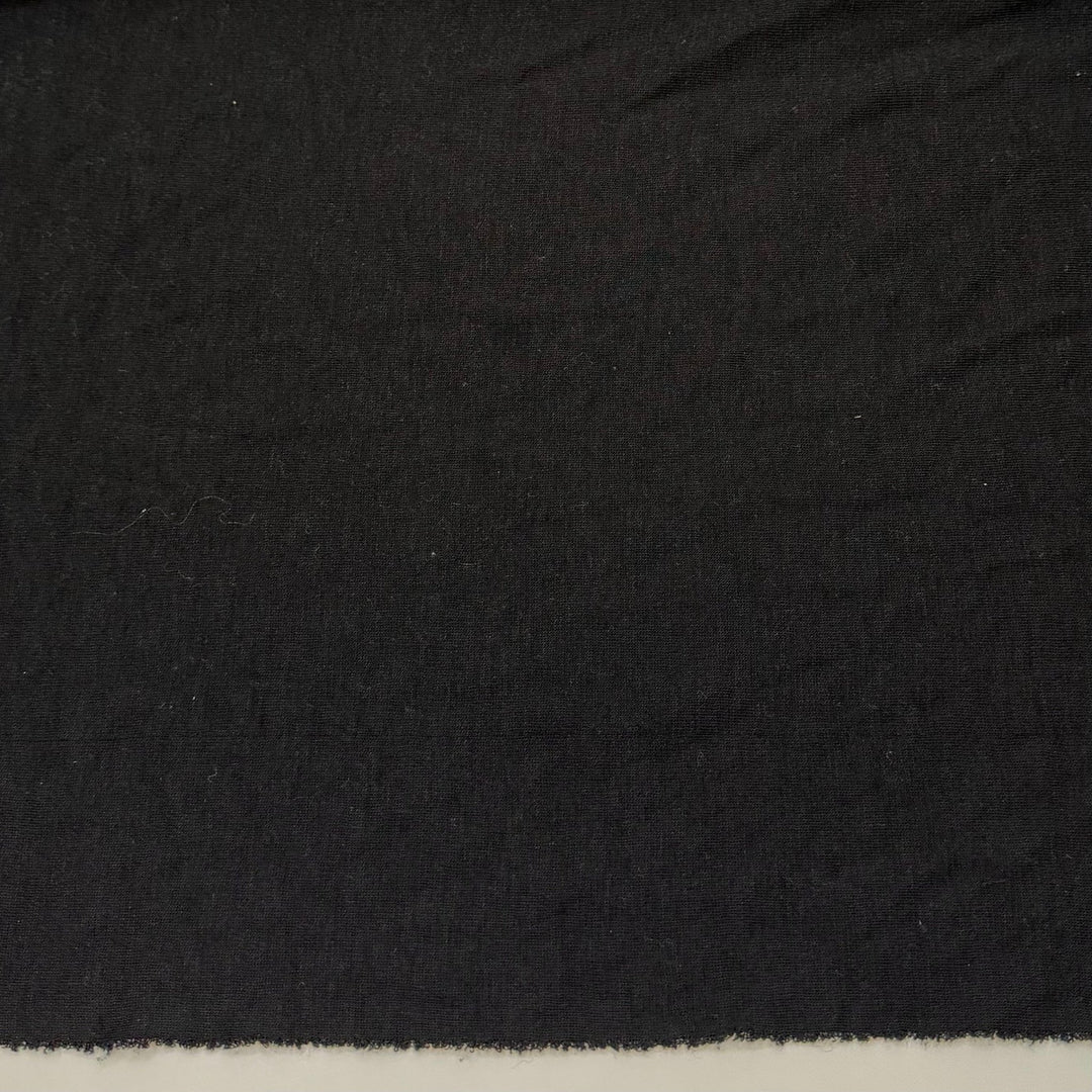 Ribbing Has Opinions - Rib Knit Wool Blend Knit - Black - 1.35M Bundle - True Deadstock fabric Fabric by private - Sustainable Textile | FABCYCLE