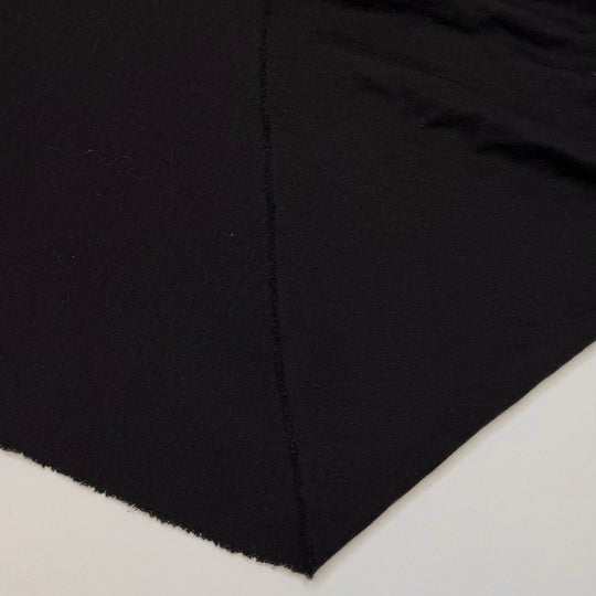 Ribbing Has Opinions - Rib Knit Wool Blend Knit - Black - 1.35M Bundle - True Deadstock fabric Fabric by private - Sustainable Textile | FABCYCLE