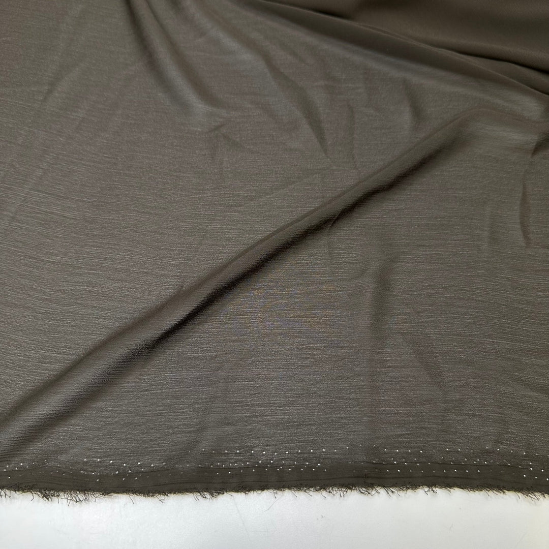 Rich Taste Dime Budget - Chiffon Poly Woven - Brown - 1.8M Bundle - True Deadstock fabric Fabric by private - Sustainable Textile | FABCYCLE