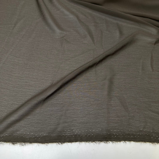 Rich Taste Dime Budget - Chiffon Poly Woven - Brown - 1.8M Bundle - True Deadstock fabric Fabric by private - Sustainable Textile | FABCYCLE