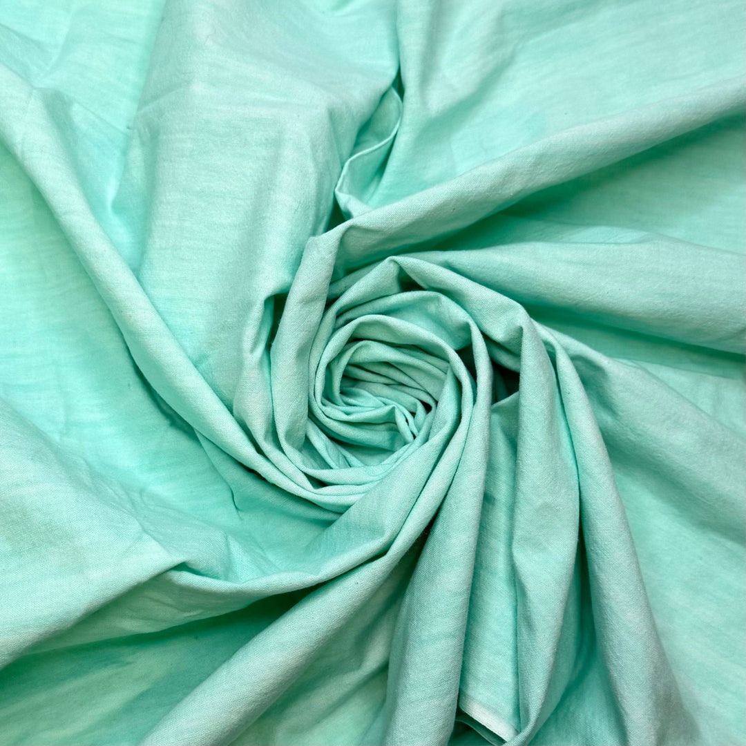 Rictor - Cotton Woven - Light Teal - 1.1M Bundle - True Deadstock fabric Fabric by private - Sustainable Textile | FABCYCLE