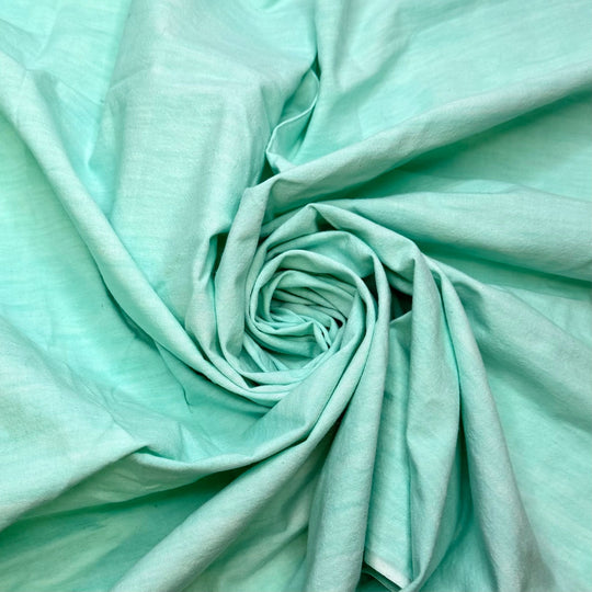 Rictor - Cotton Woven - Light Teal - 1.1M Bundle - True Deadstock fabric Fabric by private - Sustainable Textile | FABCYCLE
