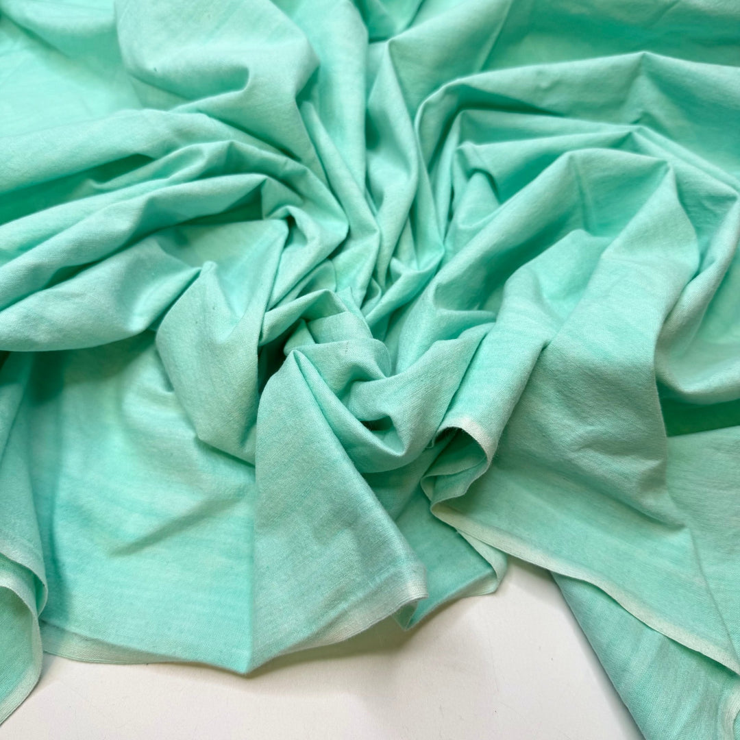 Rictor - Cotton Woven - Light Teal - 1.1M Bundle - True Deadstock fabric Fabric by private - Sustainable Textile | FABCYCLE