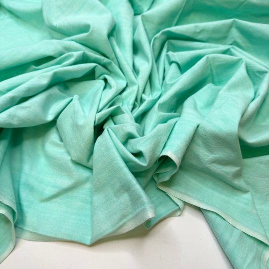 Rictor - Cotton Woven - Light Teal - 1.1M Bundle - True Deadstock fabric Fabric by private - Sustainable Textile | FABCYCLE