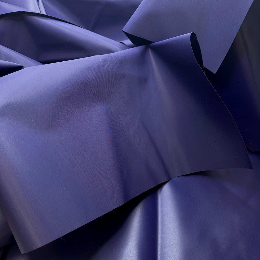 Right Tool For The Job - Waterproof Vinyl PU Woven - Dark Navy - Bundles - True Deadstock fabric Fabric by private - Sustainable Textile | FABCYCLE