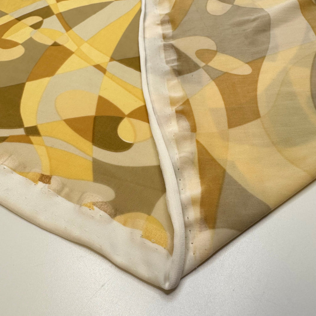 Ripe Bananas - Polyester Blend Knit - Light Yellow Multi Abstract - 2M Bundle - True Deadstock fabric Fabric by private - Sustainable Textile | FABCYCLE