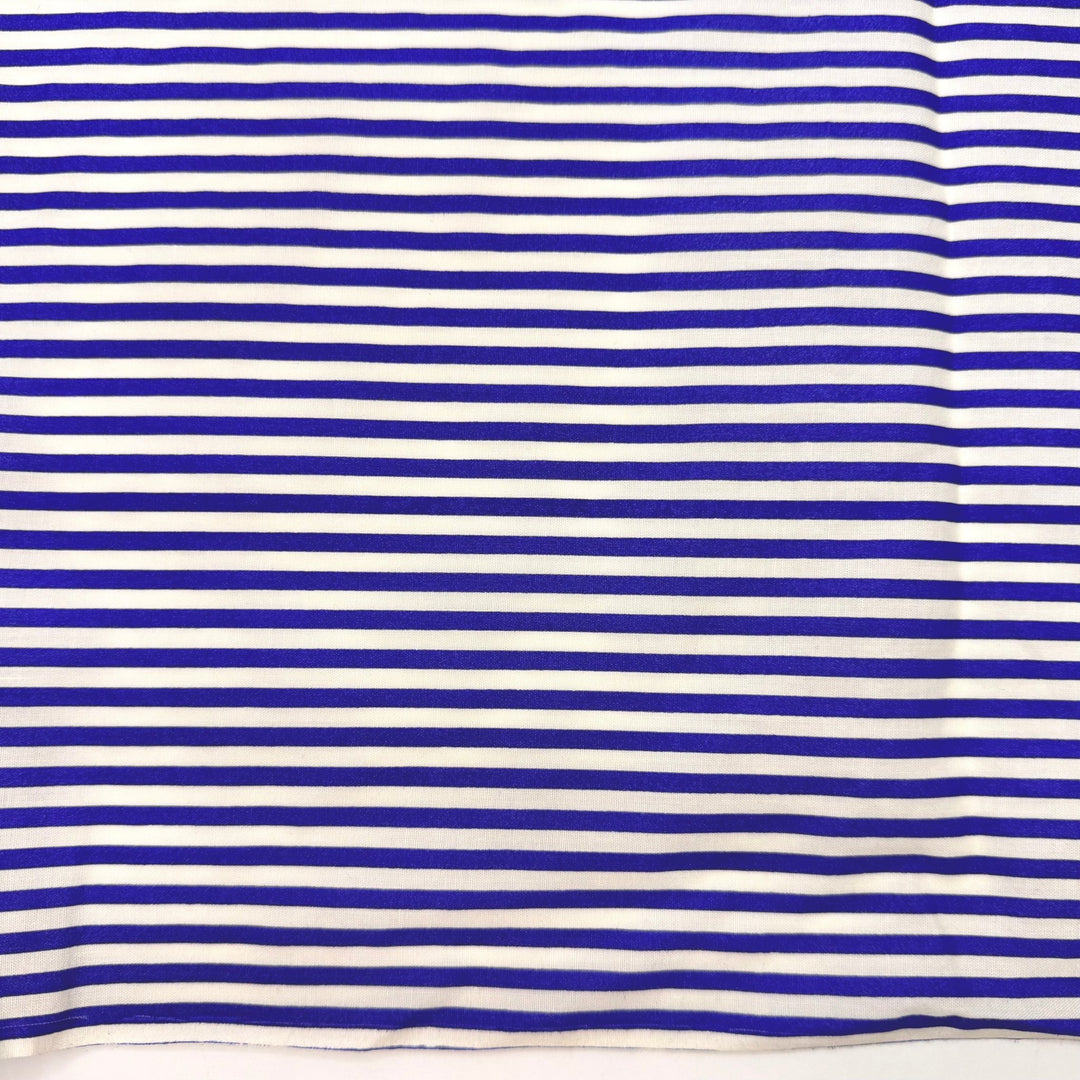 Ripples In The Ocean - Cotton Woven - Dark Blue/White Stripes - 3.7M Bundle - True Deadstock fabric Fabric by private - Sustainable Textile | FABCYCLE