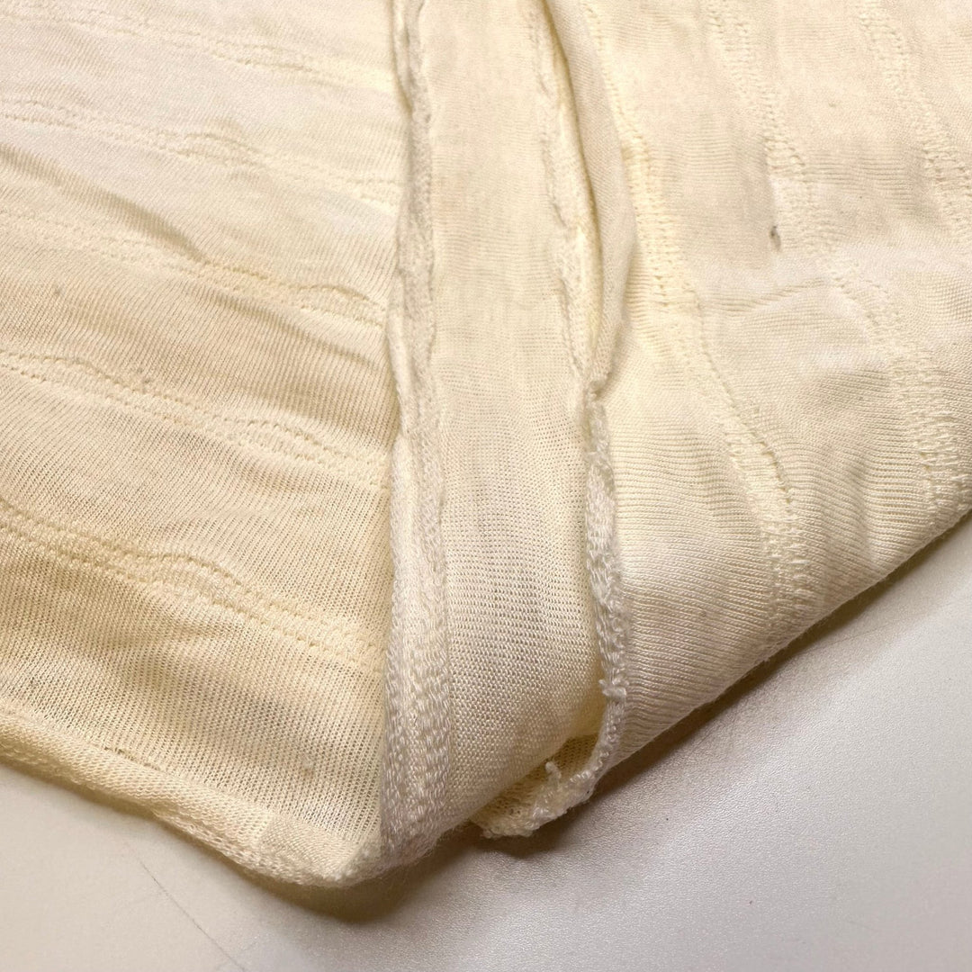 Ripples Through History - Tubular Poly/Cotton Knit - Cream - 3M Bundle - True Deadstock fabric Fabric by private - Sustainable Textile | FABCYCLE