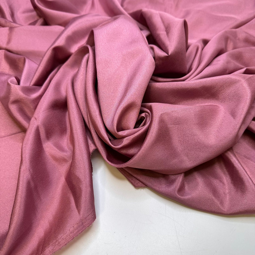 Rising And Setting With The Sun - Polyester Blend Woven - Pink - 2M Bundle - True Deadstock fabric Fabric by private - Sustainable Textile | FABCYCLE