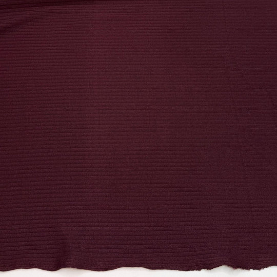 River Rocks - Rib Knit Poly/Rayon Knit - Dark Burgundy - 2.5M Bundle - True Deadstock fabric Fabric by private - Sustainable Textile | FABCYCLE