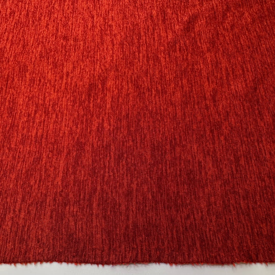 Robins In The Backyard - Jersey Fleece Polyester Blend Knit - Dark Orange Heathered - 2M Bundle - True Deadstock fabric Fabric by private - Sustainable Textile | FABCYCLE