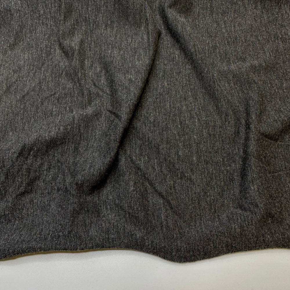 Rock Climbing - Merino Wool Knit - Dark Grey - 3M Bundle - True Deadstock fabric Fabric by private - Sustainable Textile | FABCYCLE