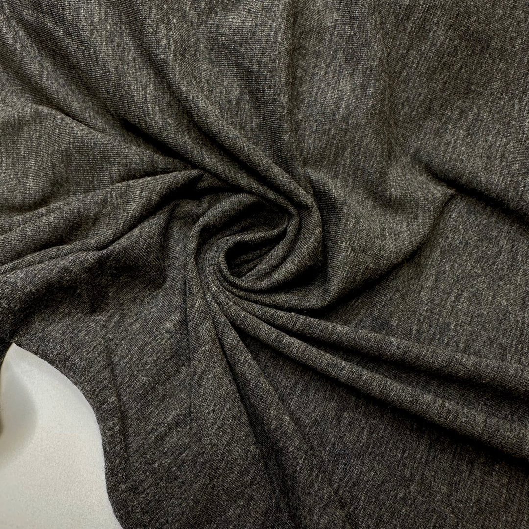 Rock Climbing - Merino Wool Knit - Dark Grey - 3M Bundle - True Deadstock fabric Fabric by private - Sustainable Textile | FABCYCLE