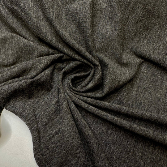 Rock Climbing - Merino Wool Knit - Dark Grey - 3M Bundle - True Deadstock fabric Fabric by private - Sustainable Textile | FABCYCLE