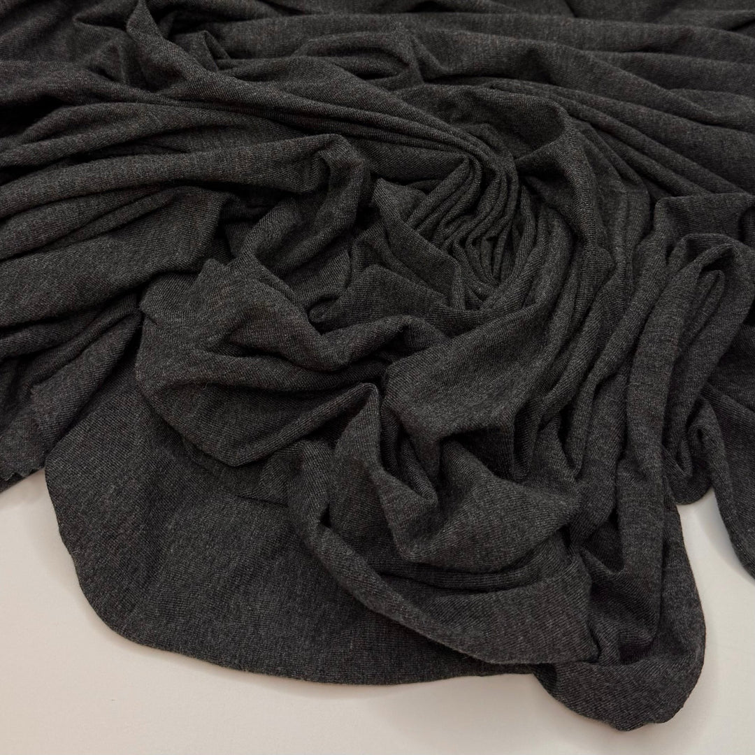 Rock Scramble - Jersey Rayon Blend Knit - Dark Grey - 0.9M Bundle - True Deadstock fabric Fabric by private - Sustainable Textile | FABCYCLE