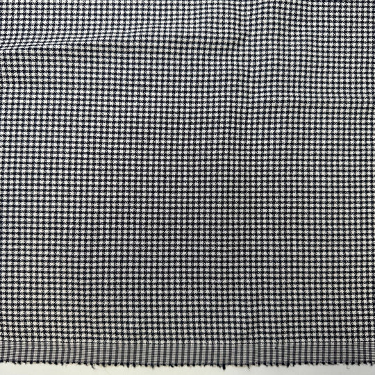 Rock Star - Polyester Blend Woven - White/Black Plaid - 1.2M Bundle - True Deadstock fabric Fabric by private - Sustainable Textile | FABCYCLE