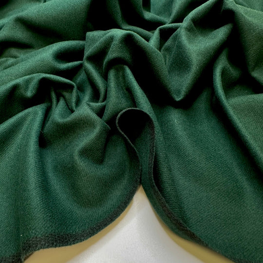 Rolling Fields Of Green - Wool Woven - Dark Green - Bundles - True Deadstock fabric Fabric by private - Sustainable Textile | FABCYCLE
