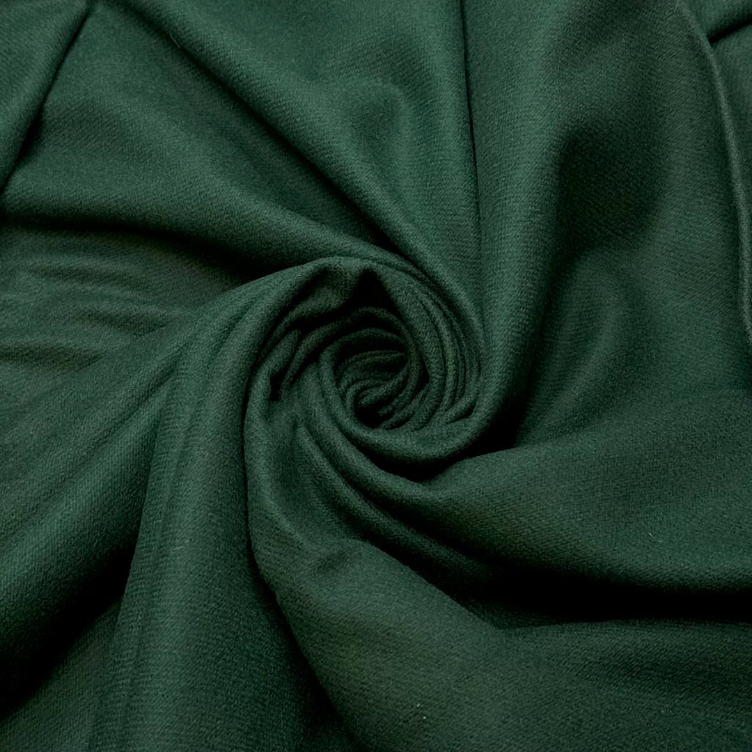 Rolling Fields Of Green - Wool Woven - Dark Green - Bundles - True Deadstock fabric Fabric by private - Sustainable Textile | FABCYCLE