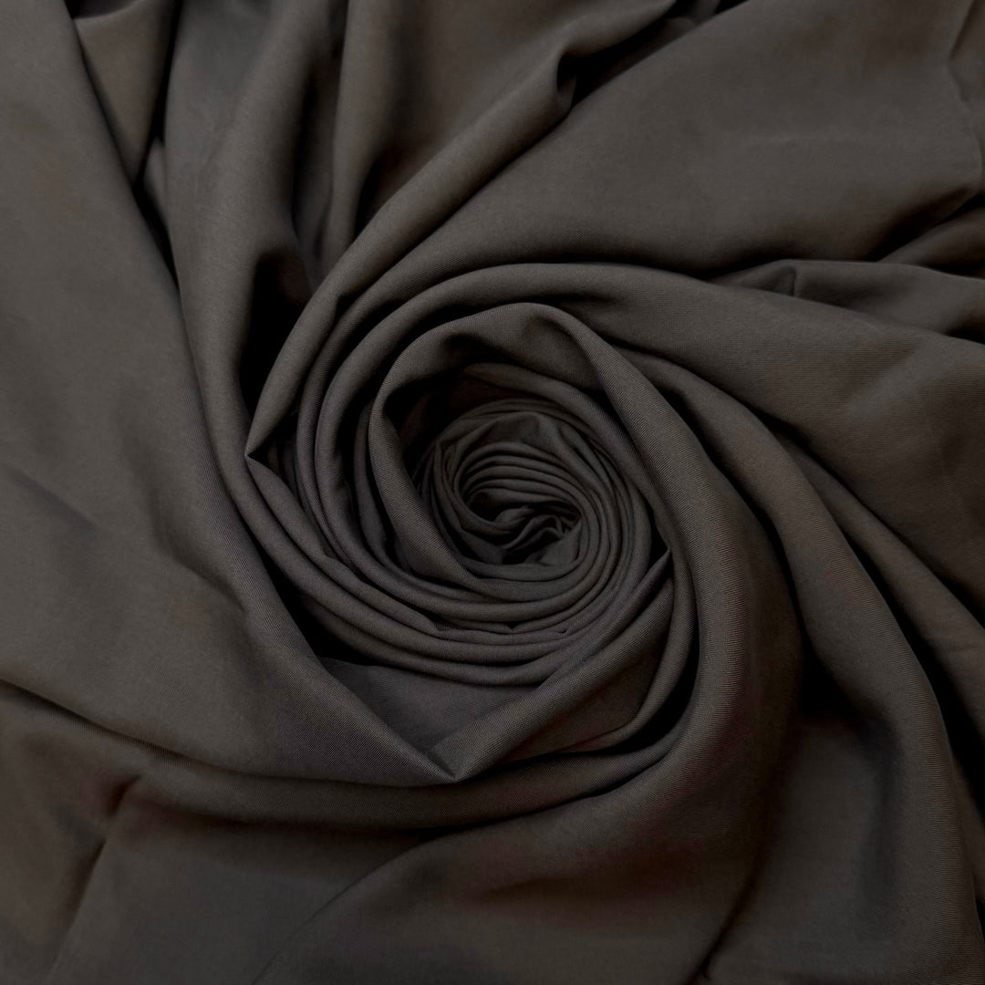 Rolling Thunder - Twill Weave Tencel Woven - Dark Taupe Grey - Bundles - True Deadstock fabric Fabric by private - Sustainable Textile | FABCYCLE