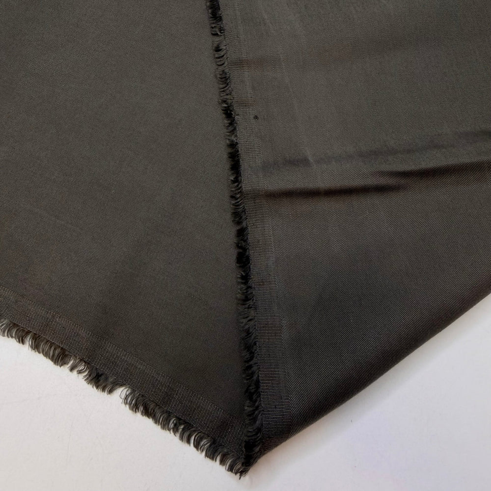 Rolling Thunder - Twill Weave Tencel Woven - Dark Taupe Grey - Bundles - True Deadstock fabric Fabric by private - Sustainable Textile | FABCYCLE