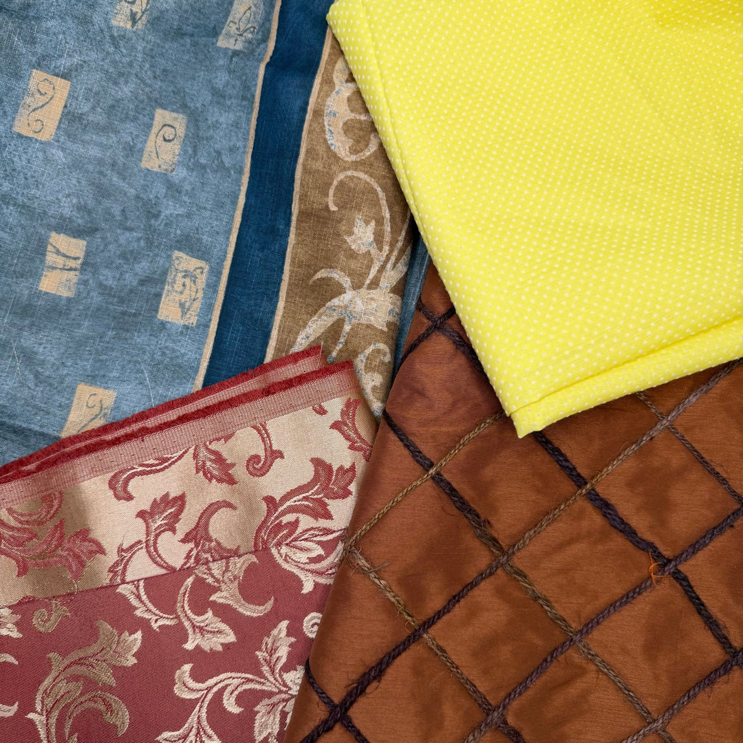 Romance Novel - Small Bundles - Fun 4 Pack - True Deadstock Fabric Fabric by FABCYCLE shop - Sustainable Textile | FABCYCLE