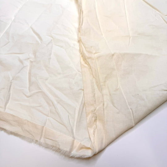 Rotating My Stash - Cotton Blend Woven - Cream - 3.4M Bundle - True Deadstock fabric Fabric by private - Sustainable Textile | FABCYCLE