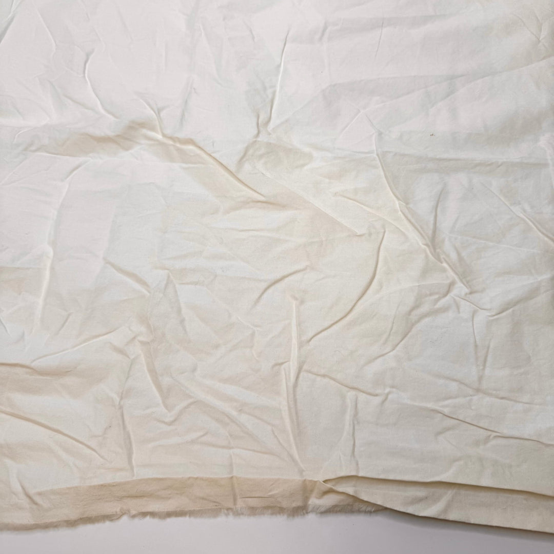 Rotating My Stash - Cotton Blend Woven - Cream - 3.4M Bundle - True Deadstock fabric Fabric by private - Sustainable Textile | FABCYCLE