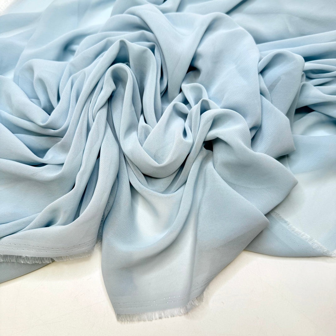 RSVP - Chiffon Polyester Blend Woven - Light Blue - 1.65M Bundle - True Deadstock fabric Fabric by private - Sustainable Textile | FABCYCLE