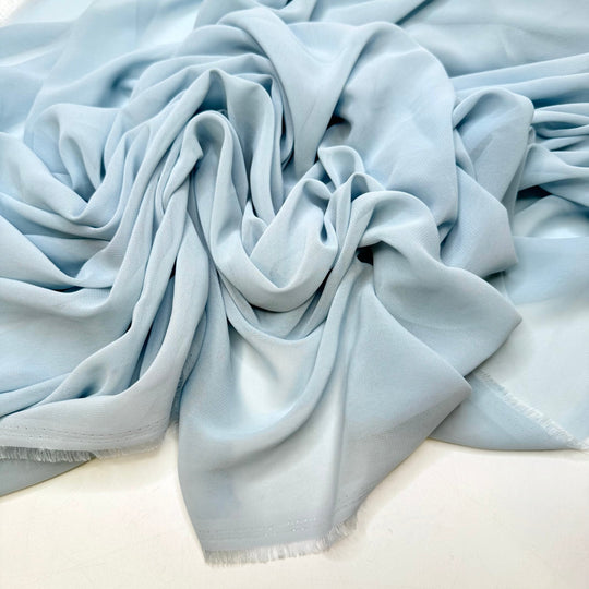 RSVP - Chiffon Polyester Blend Woven - Light Blue - 1.65M Bundle - True Deadstock fabric Fabric by private - Sustainable Textile | FABCYCLE